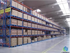 Anti-slip zware plastic pallet blauw 1200 * 1000 * 150 mm met negen voet / gladde bovenkant