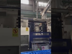 Zware blauwe plastic pallets stapelbaar 4weg plastic pallet 1200 x 1000