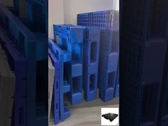 Eenzijdige HDPE zware plastic pallets Euro Custom Plastic Pallet 1100x1100x160mm